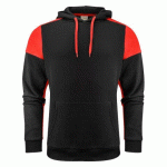 PRINTER PRIME PRIME SWEATSHIRT CAPUCHE UNISEX NOIR/ROUGE - TAILLE XXXXL
