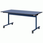 TABLE MALIBU RAB. 160X80 T5 DL ST BLEU U525/NOIR BLEU 5005