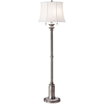 LAMPADAIRE LAMPADAIRE SALON LAMPE ACIER NICKEL H 157,5 CM 2 FLAMMES