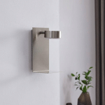 LINDBY APPLIQUE MURALE KAYLOU, COULEUR NICKEL, USB, TABLETTE, ALUMINIUM