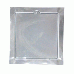 LOT DE 5 TRAPPES DE RAMONAGE EN FONTE - ZINGUÉ BLANC - 21 X 20 MM TORBEL