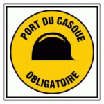 PANNEAU PORT DU CASQUE OBLIGATOIRE