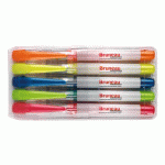 SURLIGNEUR BRUNEAU COULEURS ASSORTIES - POCHETTE DE 5