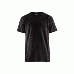 T-SHIRT DE TRAVAIL NOIR IMPRIMÉ 3D - XXXL BLAKLADER