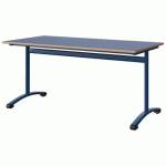 TABLE MALIBU 160X80 T6 DL STRA ALAISÉ BLEU U525/BLEU 5005 - MANUTAN EXPERT