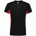 TEE-SHIRT BICOLOR 102004 BLACK-RED M - TRICORP WORKWEAR