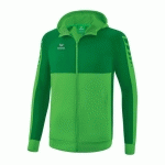 VESTE DE SURVÊTEMENT À CAPUCHE - ERIMA - SIX WINGS GREEN/ÉMERAUDE