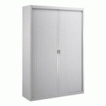 ARMOIRE HAUTE À RIDEAUX DÉMONTABLES LARGEURS SPÉCIFIQUES 200 X 140 CM GRIS