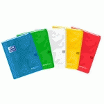 CAHIER OXFORD EASYBOOK A4 GRANDS CARREAUX SEYÈS 96 PAGES AGRAFÉES COUVERTURE POLYPRO INCOLORE - LOT DE 10
