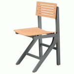 CHAISE EOLE AST - HÊTRE NATUREL - STRUCTURE HÊTRE ANTHRACITE - SUNSET CREATION