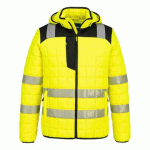 PORTWEST T165 VESTE HYBRIDE BAFFLE HV PW3 JAUNE/NOIR - TAILLE XL