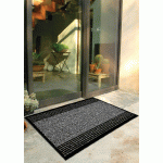 TAPIS ABSORBANT RAYÉ 90X150 CM ANTHRACITE - MANUTAN COLLECTIVITÉS