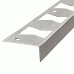 30 RENFORTS EN TÔLE POUR NEZ DE MARCHE À VISSER OU CLOUER 44X20 MM -1M DINAC
