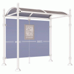 ABRI BUS PROVINCE 2.50 M SANS BARDAGES LAT. CITY BLANC 9010 - PROCITY