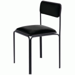 CHAISES BISTROT ASSISE VELOURS NOIR - MEET BY PAPERFLOW