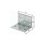 EQUERRE PERFORÉE ETA-8/165 80X80XMM NBRE DE TROUS 28 S.2,5MM ETA-8/165 GAH PAR 25)