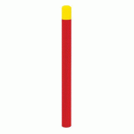POTELET CARREFOUR ÉCOLE Ø76 MM - ROUGE 3020/JAUNE 1021 - PROCITY