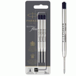 RECHARGE D'ENCRE QUINK POUR STYLO BILLE M PARKER NOIR - BLISTER DE 3