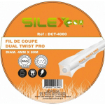 SILEX - BOBINE FIL DE COUPE DUAL TWIST 80M X 40MM Ø ® GAMME PRO