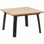 TABLE BASSE 100X60 CM PIET NOIR - MANUTAN COLLECTIVITES