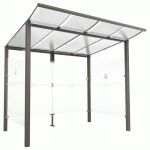 ABRI FUMEURS MODULO 2.50 M - GRIS PROCITY - PROCITY