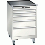 ARMOIRE BLANC GRIS 564X725X890 AVEC 5 TIR. 75KG _ 78.546.180 - LISTA