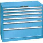 ARMOIRE 6 TIROIRS 1023X572X850MM-CAPACITÉ 75KG-BLEU CLAIR - LISTA