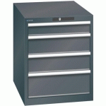 ARMOIRE NOIR 564X725X700 AVEC 4 TIR. 75KG _ 14.350.060 - LISTA