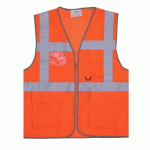 GILET HAUTE VISIBILITÉ - ORANGE FLUORESCENT - M - SAFARI AIR T2S