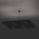 LED-WORKS AUSTRIA LEDWORKS SONO-LED SQUARE 16 SUSPENDU 940 38° NOIR