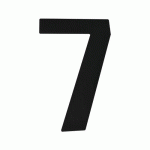 PLAQUE SIGNALÉTIQUE NUMÉRO OU LETTRE EN INOX FINITION COSMOS NOIR - 7 KARCHER DESIGN