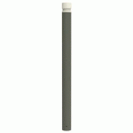 POTELET VITYL PMR TÊTE GORGES MÉT HTR 1.20M Ø102MM GRIS 7033 - BUTON DESIGN