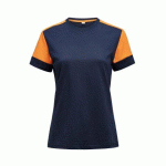 PRINTER PRIME PRIME T-SHIRT FEMMES MARINE/ORANGE FLUO - TAILLE M