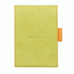 RHODIARAMA PORTE-BLOC AVEC PORTE-CRAYON + BLOC N°11 PETITS CARREAUX 5X5 - ANIS - LOT DE 3