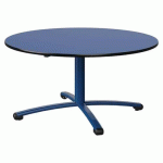 TABLE MALIBU Ø 120 T3 PC STRA BLEU U525/NOIR BLEU 5005