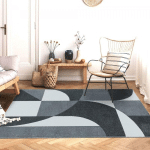 JADOREL - 80X150 - TAPIS SALON ORICO GRIS 80X150 OEKO TEX® EN POLYPROPYLÈNE DOUX ET SOYEUX - GRIS