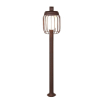 TRIO LIGHTING BORNE LUMINEUSE TUELA, HAUTEUR 100 CM, ROUILLE/BLANC