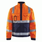 VESTE HAUTE VISIBILITÉ ORANGE FLUORESCENT/MARINE TAILLE XXL - BLAKLADER