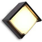 1 PCS APPLIQUE MURALE D'EXTÉRIEUR LED 12 W - FORME CARRÉE - BOÎTIER EN ALUMINIUM - ÉTANCHE IP65 - POUR L'INTÉRIEUR ET L'EXTÉRIEUR - LUMIÈRE BLANCHE