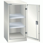 ARMOIRE BLANC GRIS 500X500X1000 AVEC 2 RAYONS AMO. - LISTA