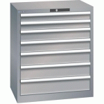 ARMOIRE GRIS PIGEON 717X572X850 AVEC 7 TIR. 75KG - LISTA