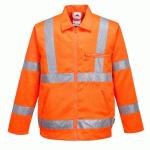 PORTWEST RT40 BLOUSON HAUTE-VISIBILITÉ BICOLORE ORANGE - TAILLE XL