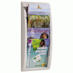 PRÉSENTOIR MURAL QUICK FIT 4 CASES A4 NOIR