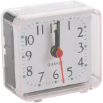 1PCS MINI HORLOGES DE TABLE MULTIFONCTIONS D'ANIMATION MIGNON PORTABLE(BLANC)