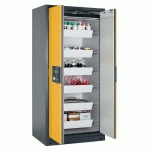 ARMOIRE SÉCURITÉ Q-PEGASUS-90 Q90.195.090.WDAC GRIS/JAUNE - ASECOS