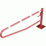 BARRIÈRE PIVOTANTE À CHEVILLER BLOCAGE-ROUGE/BLANC-2500MM - SCHAKE