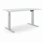 BUREAU RÉGLABLE ALUFORCE PRO 140 M - 180X80CM - ARGENT GRIS - ACTIFORCE