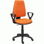 CHAISE ELCHE CP BRAS FIXE - ROUE NYLON - ORANGE