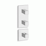 FACADE EXTERNE QUADRI 2 SORTIES POUR MECANISME PD70200 CHROME - CRISTINA ONDYNA XQ88251