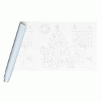 FRESQUE À PEINDRE, ROULEAU 120G/M2 AU FORMAT 10X0,50M - NOËL - LOT DE 5